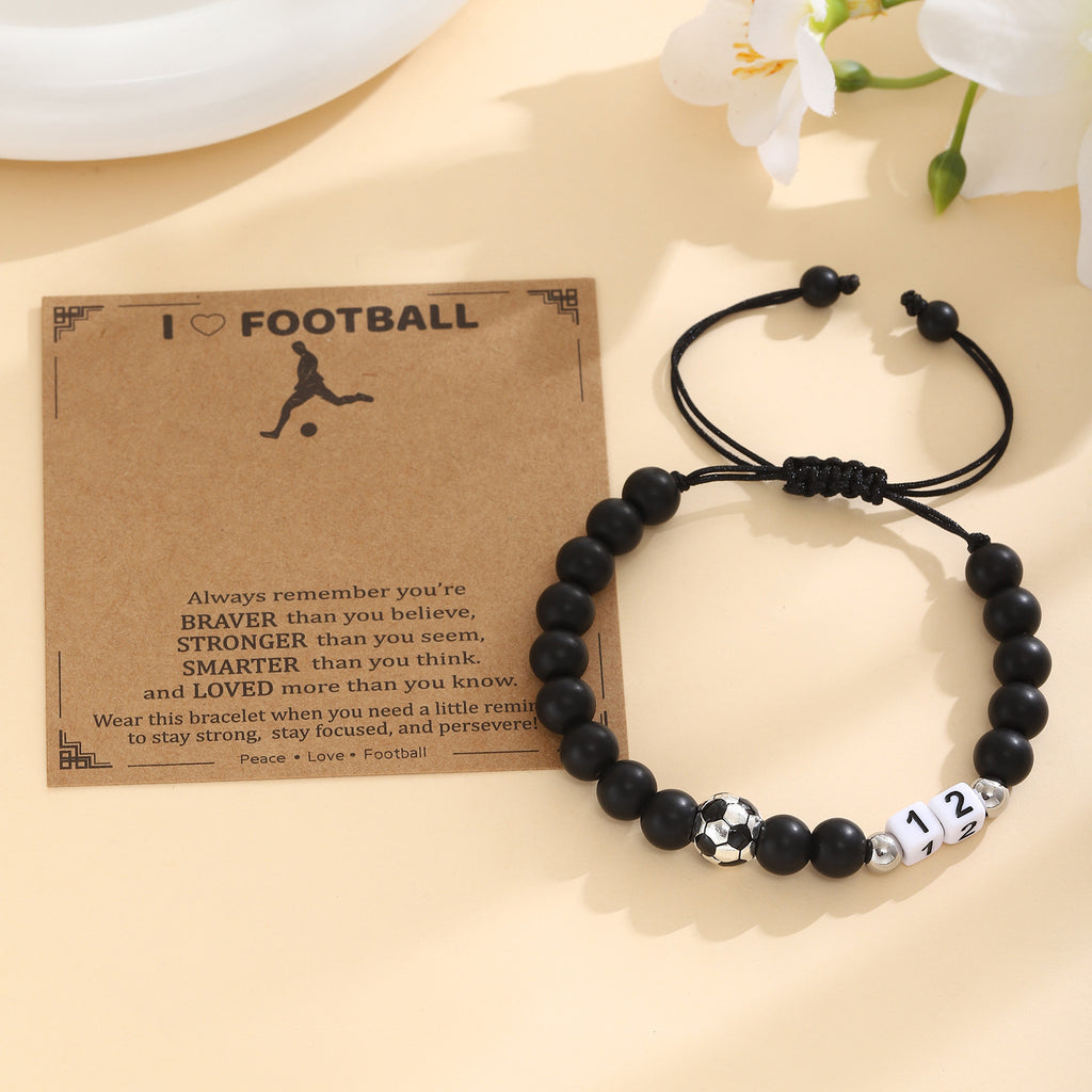 Damen Motivationsarmband mit Fußballdesign Shop Nory