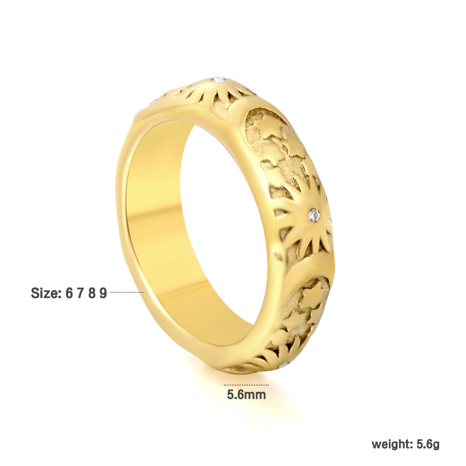 Damen Ring mit kunstvoller Musterung und funkelndem Zirkonia Shop Nory