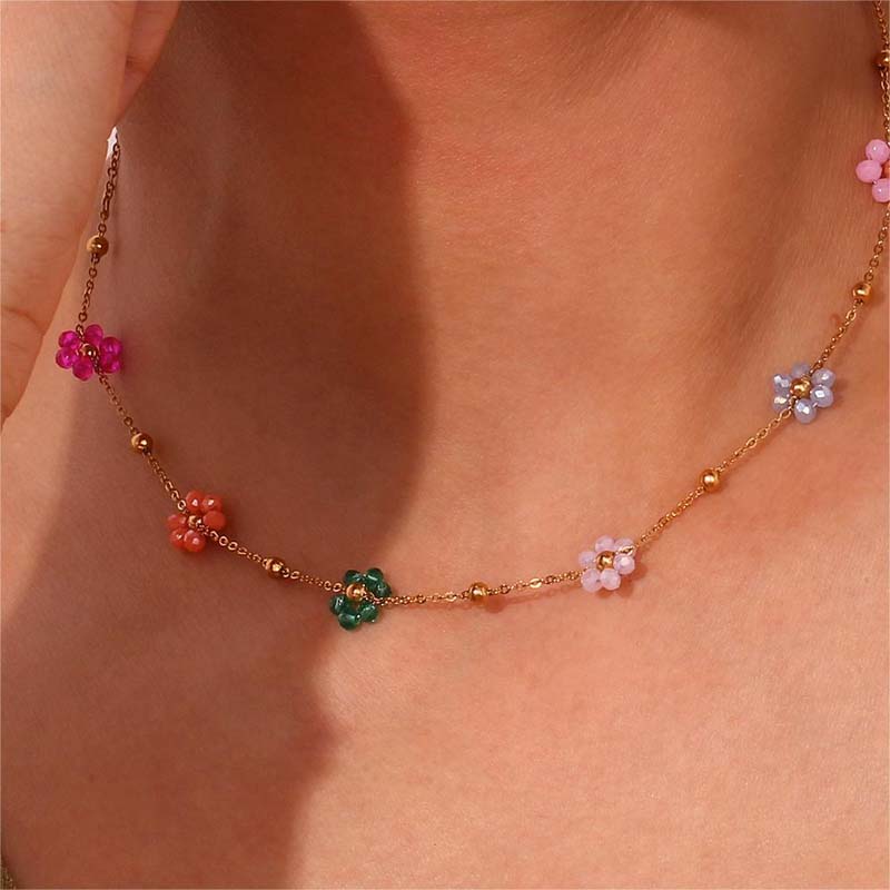Böhmische Blumen Halskette | Shop Nory