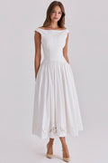 Damen Elegantes Midi-Kleid mit incisierten Details Shopnory