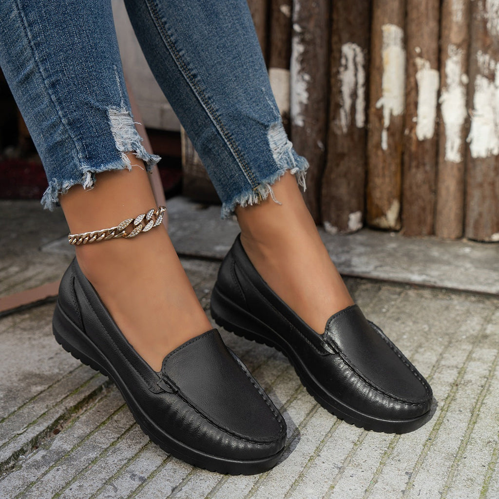 Damen Komfortable Slip-On Mokassins