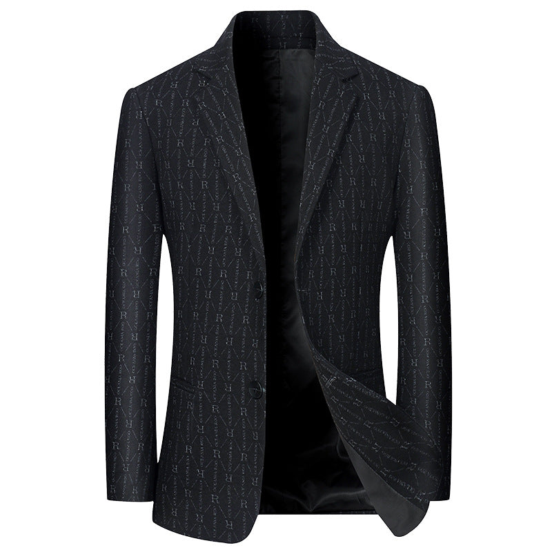 Herren Modernes Einreihiges City-Blazer mit aufgesetzten Taschen und leichter Halbfütterung Shop Nory