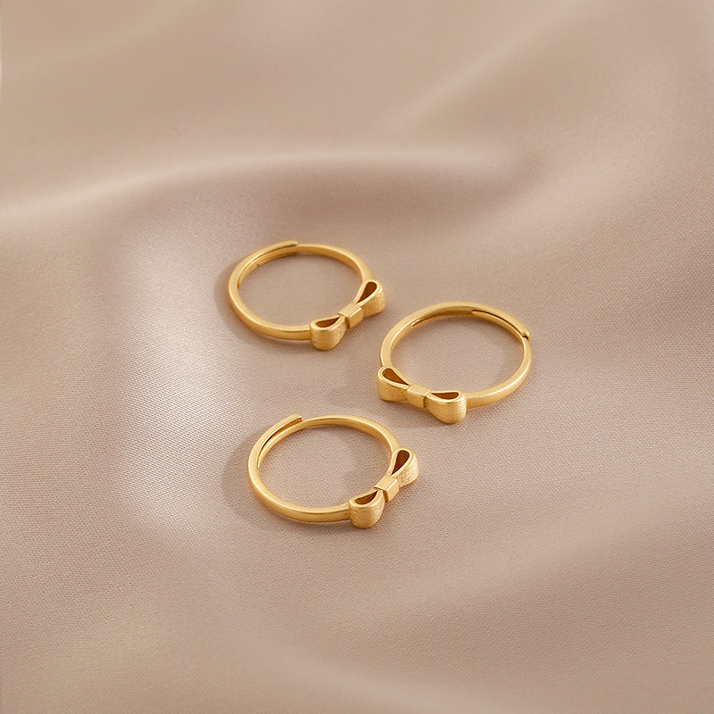 Damen zarter Ring mit Schleifenmotiv Shop Nory