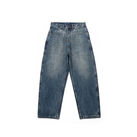 Damen Hochtaillierte Straight-Jeans im Retro-Workwear-Stil mit geradem Bein Shop Nory