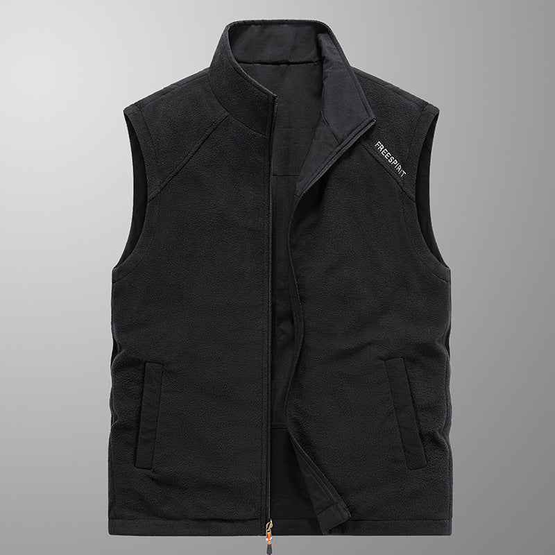 Herren Fleeceweste mit Stehkragen, thermischer Isolierung und Reißverschlusstaschen Shop Nory