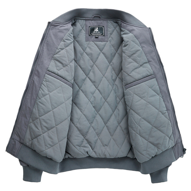 Herren Utility-Bomberjacke im Pilotenstil mit Ärmeltasche und Rippbündchen Shop Nory