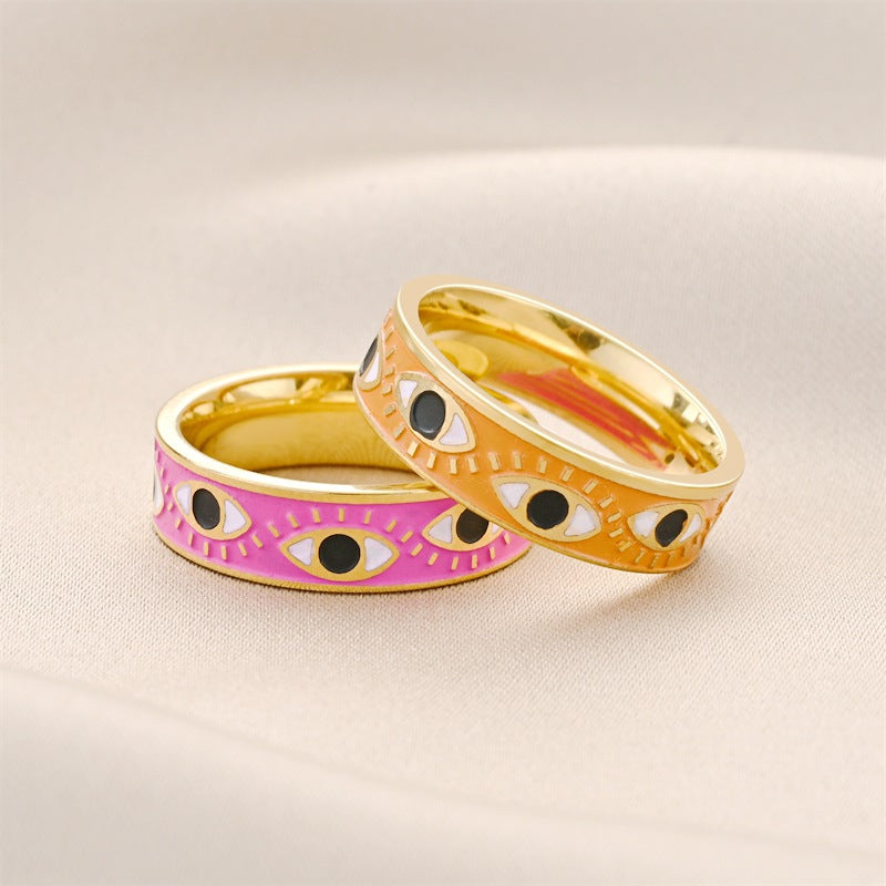 Damen Ring mit kreativem Eye-Motiv aus hochwertigem Edelstahl Shop Nory