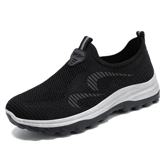 Herren nan elastischer Strick-Slip-On Trekking-Sneaker mit griffiger Profilsohle und ergonomischer Dämpfungssohle Shop Nory