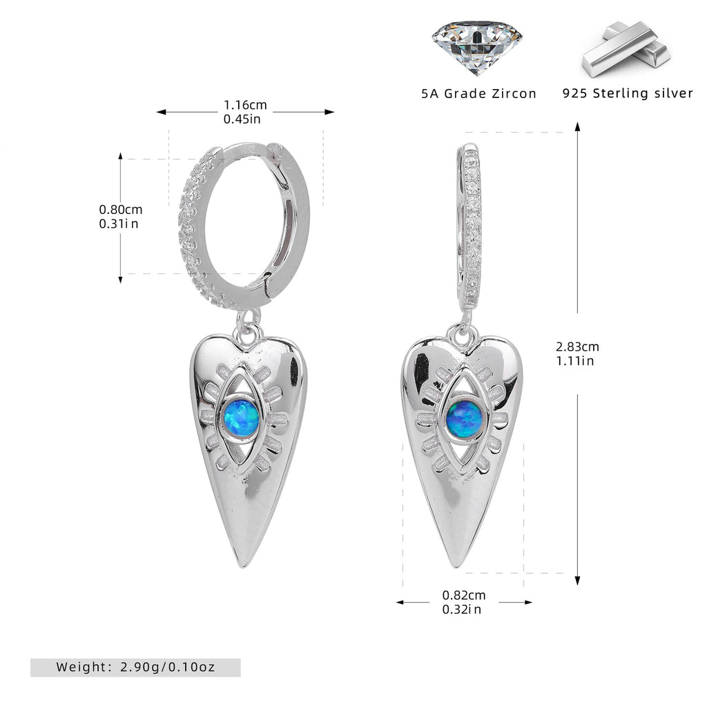 Damen Ohrhänger mit traumhaften Herzanhängern aus 925 Sterling Silber Shop Nory