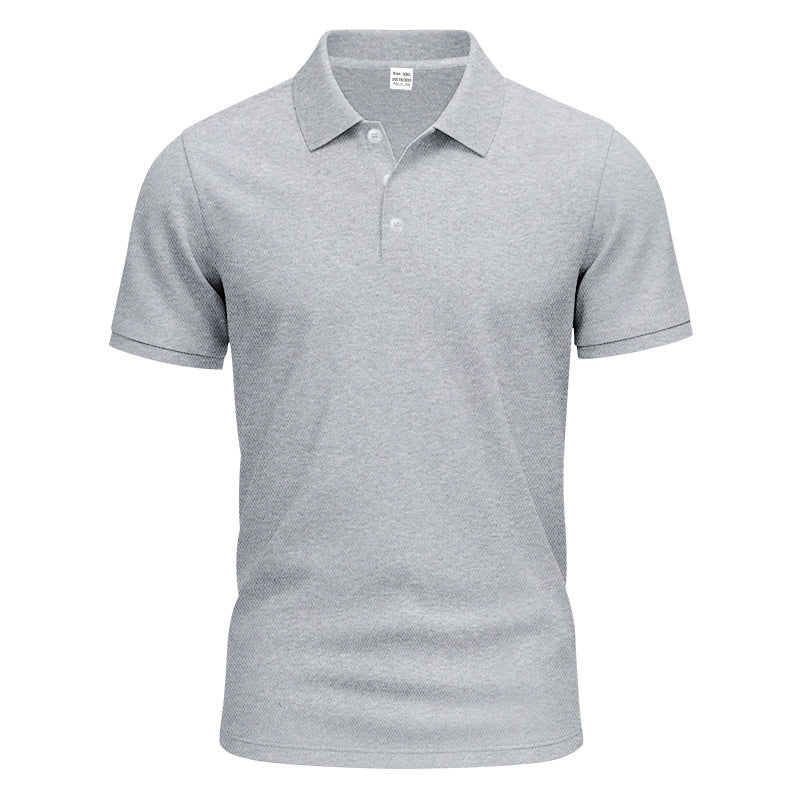 Herren nan atmungsaktives Piqué Poloshirt Kurzarm mit Knopfleiste Shopnory