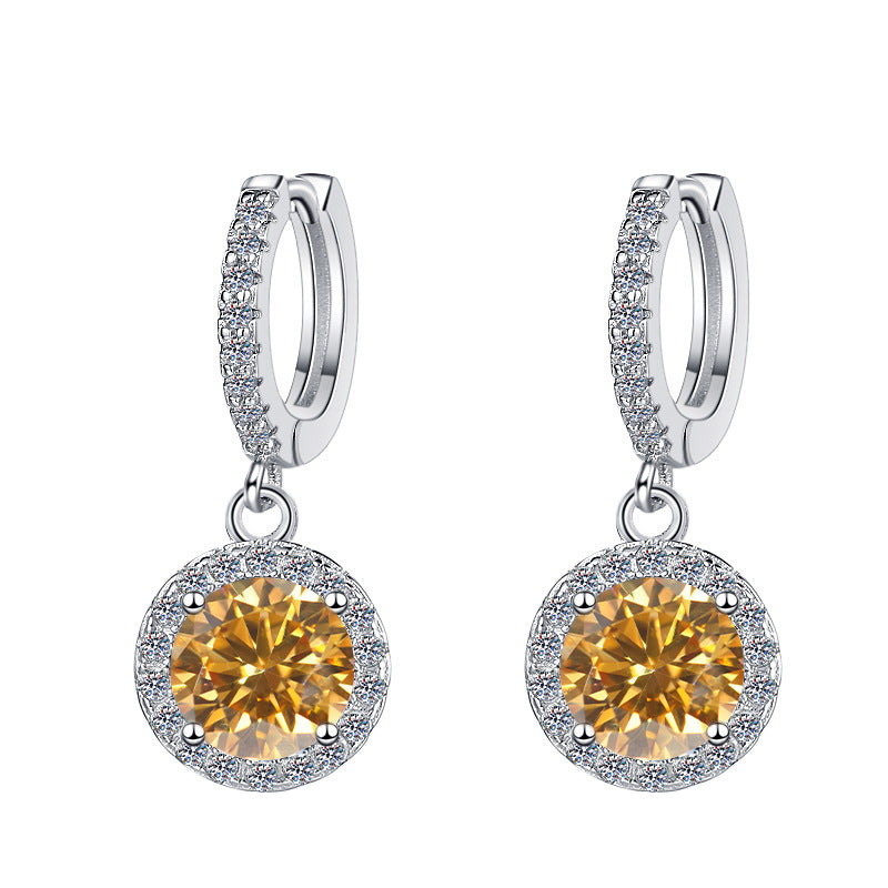 Damenohrringe mit funkelnden Kristallen und elegantem Clip-Design Shop Nory