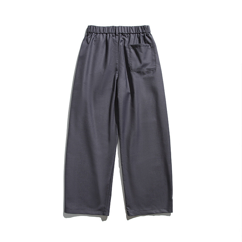 Herren Weite Bundfalten-Hose mit elastischem Tunnelzugbund und Cropped-Schnitt Shop Nory