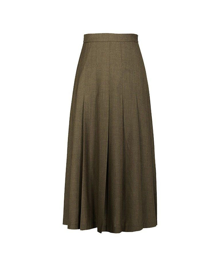Damen Langer Plisseerock mit hohem Bund Shop Nory
