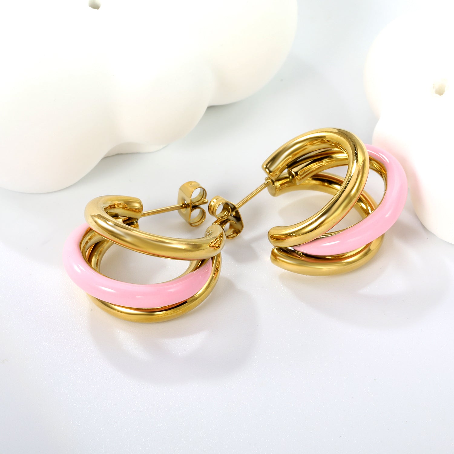 Damen Moderner Hängender Ohrschmuck mit doppeltem Design Shop Nory