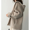 Damen Modische und elegante Kapuzenjacke aus weichem Material