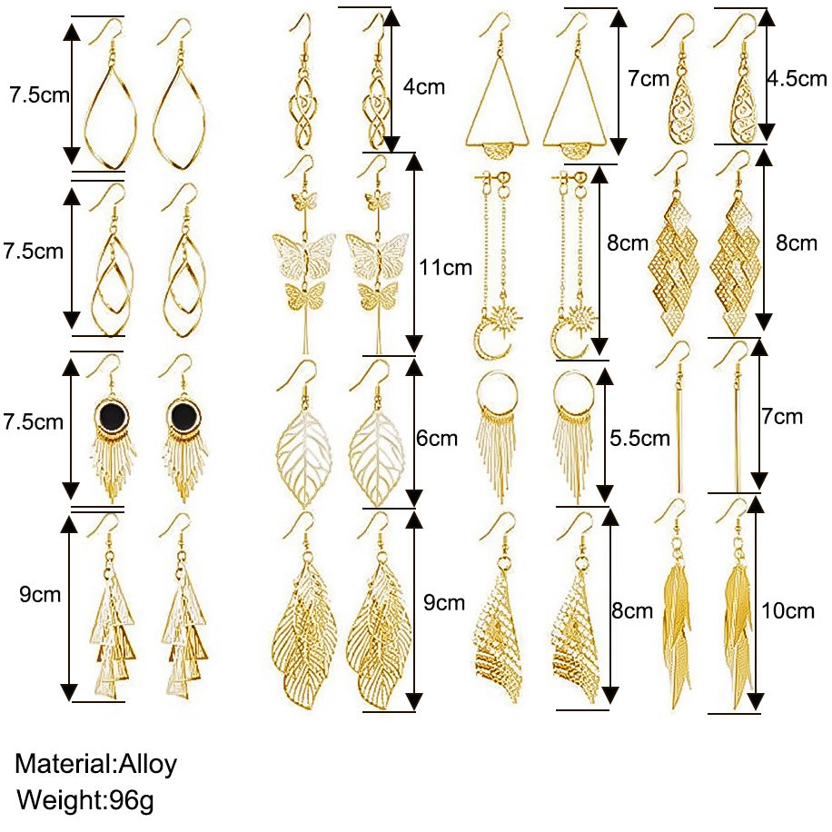 Damen Ohrringe-Set mit vielfältigen, modernen Designs Shop Nory