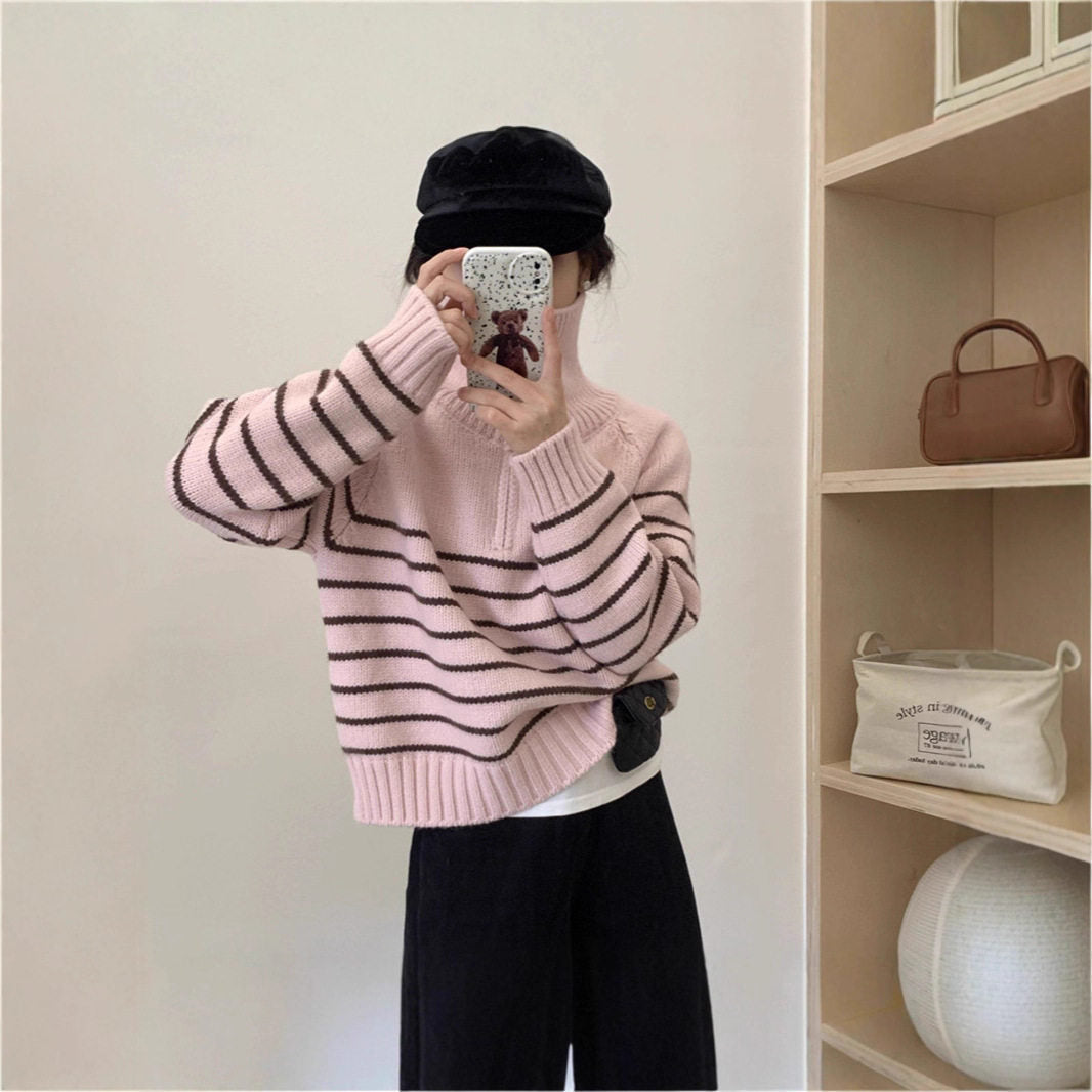 Damen Gemusterter Oversized Pullover Shop Nory