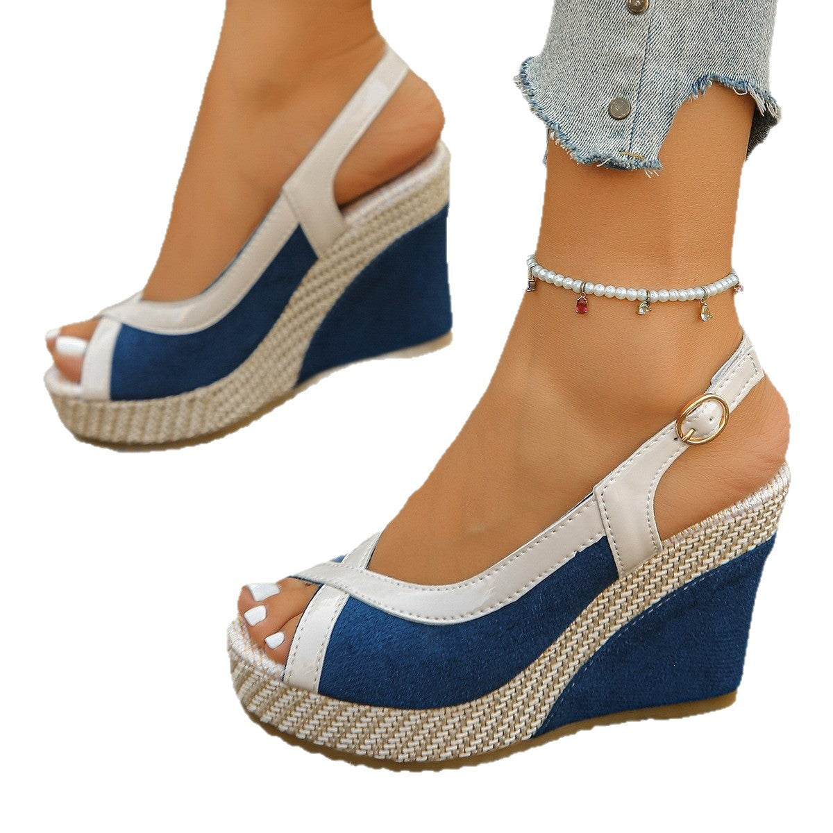 Damen Wedge Sandalen