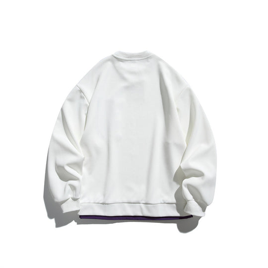 Unisex Oversize-Sweatshirt mit kontrastierter Reißverschluss-Brusttasche und doppellagigem Saum Shop Nory