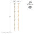 Damen Ohrhänger mit funkelnden Zirkon-Sternen aus hochwertigem 925 Sterling Silber Shop Nory