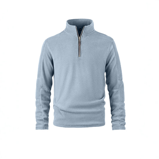 Herren Fleecepullover mit halbem Reißverschluss und Stehkragen Shop Nory