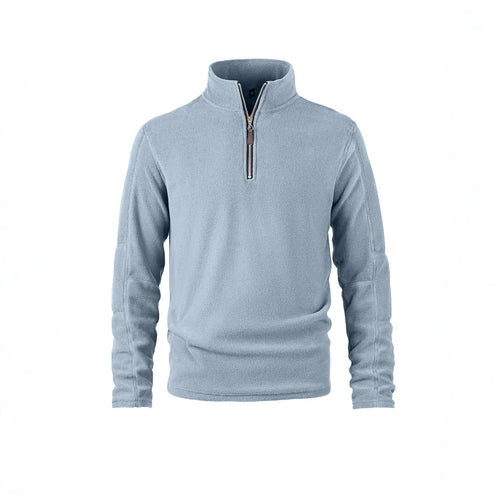 Herren Fleecepullover mit halbem Reißverschluss und Stehkragen Shop Nory