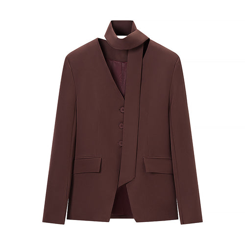 Damen Taillierter Blazer mit Schluppe, Knopfleiste und Pattentaschen Shop Nory