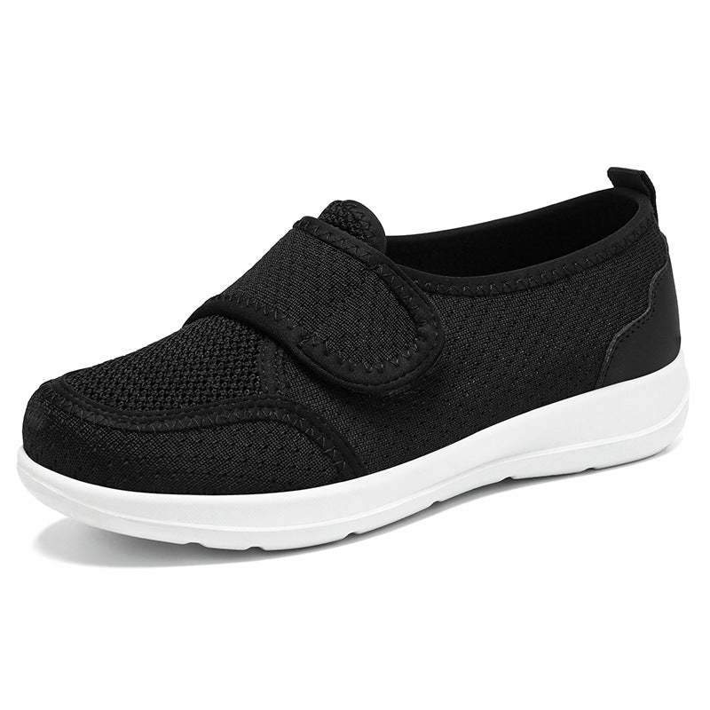 Damen Slip-On Sportliche Sneakers mit verstellbarem Klettverschluss Shopnory
