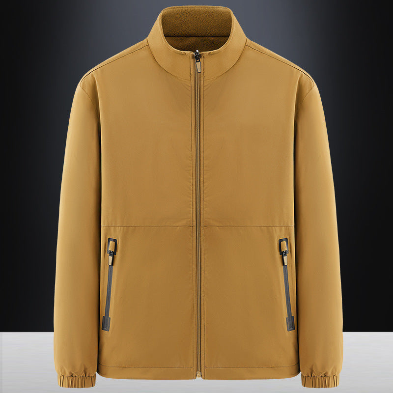 Herren Minimalistische technische Allwetter-Softshelljacke mit Stehkragen und wasserabweisenden Reißverschlüssen Shop Nory
