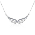 Damen Halskette mit elegantem Flügel-Design und Zirkonia-Besatz Shop Nory