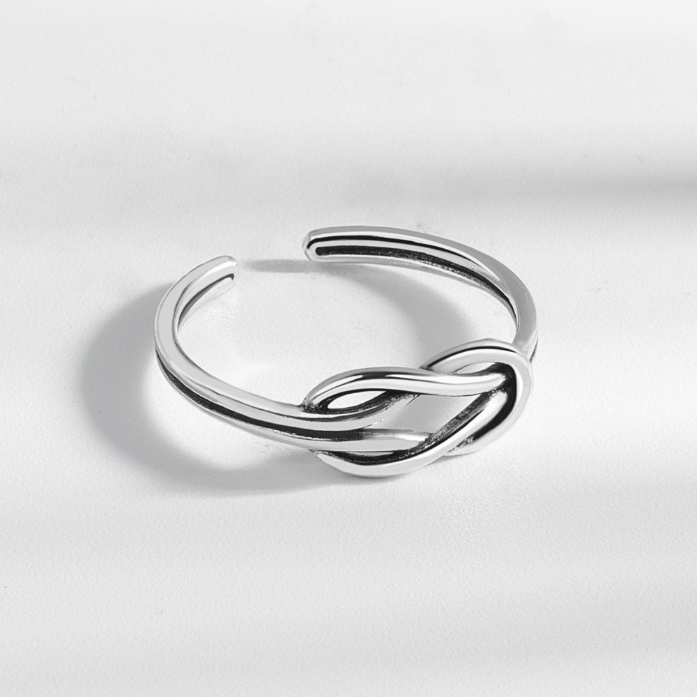 Damen Offener Ring mit kunstvollem Knoten-Design Shop Nory