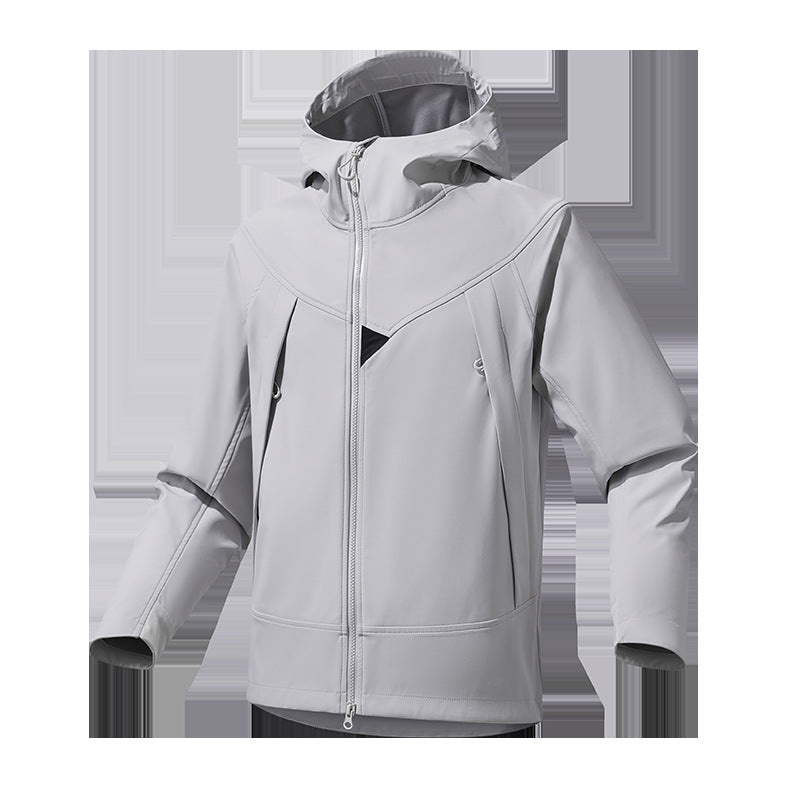 Herren Leichte Softshell‑Hoodiejacke mit winddichter atmungsaktiver Membran und ergonomischem Schnitt Shop Nory