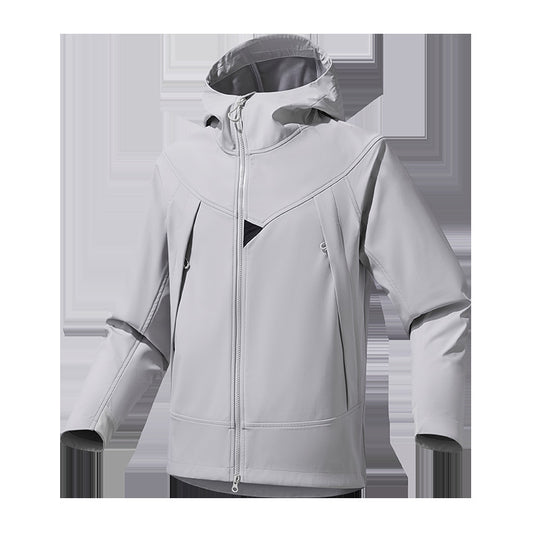 Herren Leichte Softshell‑Hoodiejacke mit winddichter atmungsaktiver Membran und ergonomischem Schnitt Shop Nory