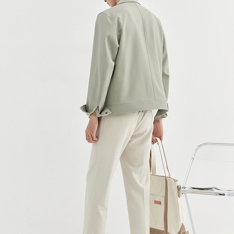 Herren Oversize-Utility-Jacke mit aufgesetzter Brusttasche und Druckknopfleiste Shop Nory
