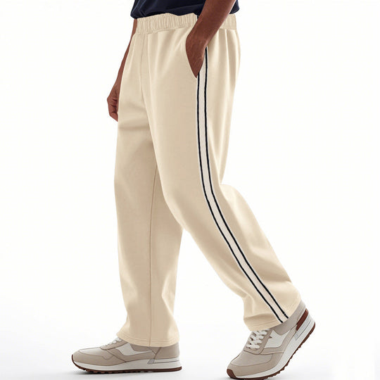 Herren Freizeit-Jogginghose mit seitlichen Streifen und elastischem Bund