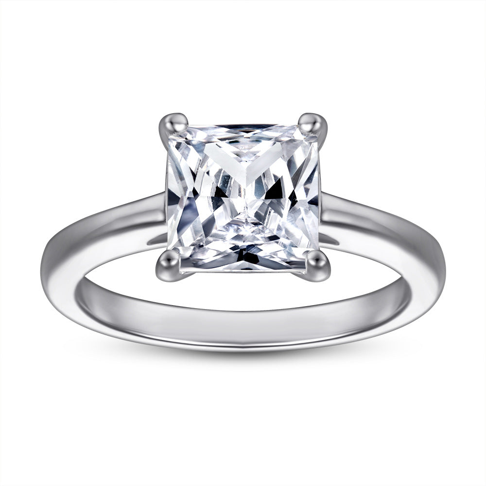 Damen Verlobungsring mit kunstvollem, verwundenem Design und funkelnden Zirkonia Shop Nory