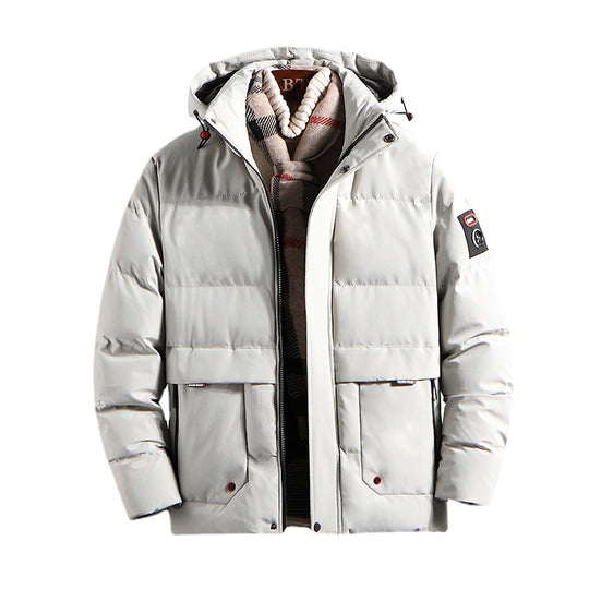 Herren wattierter Parka mit Kapuze und großen Fronttaschen Shop Nory