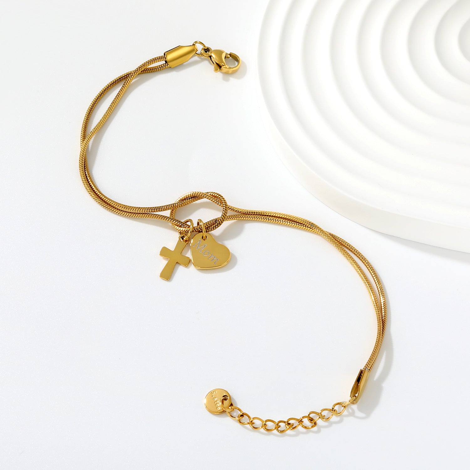 Damen Armband mit personalisierten Anhängern und verstellbarem Verschluss Shop Nory