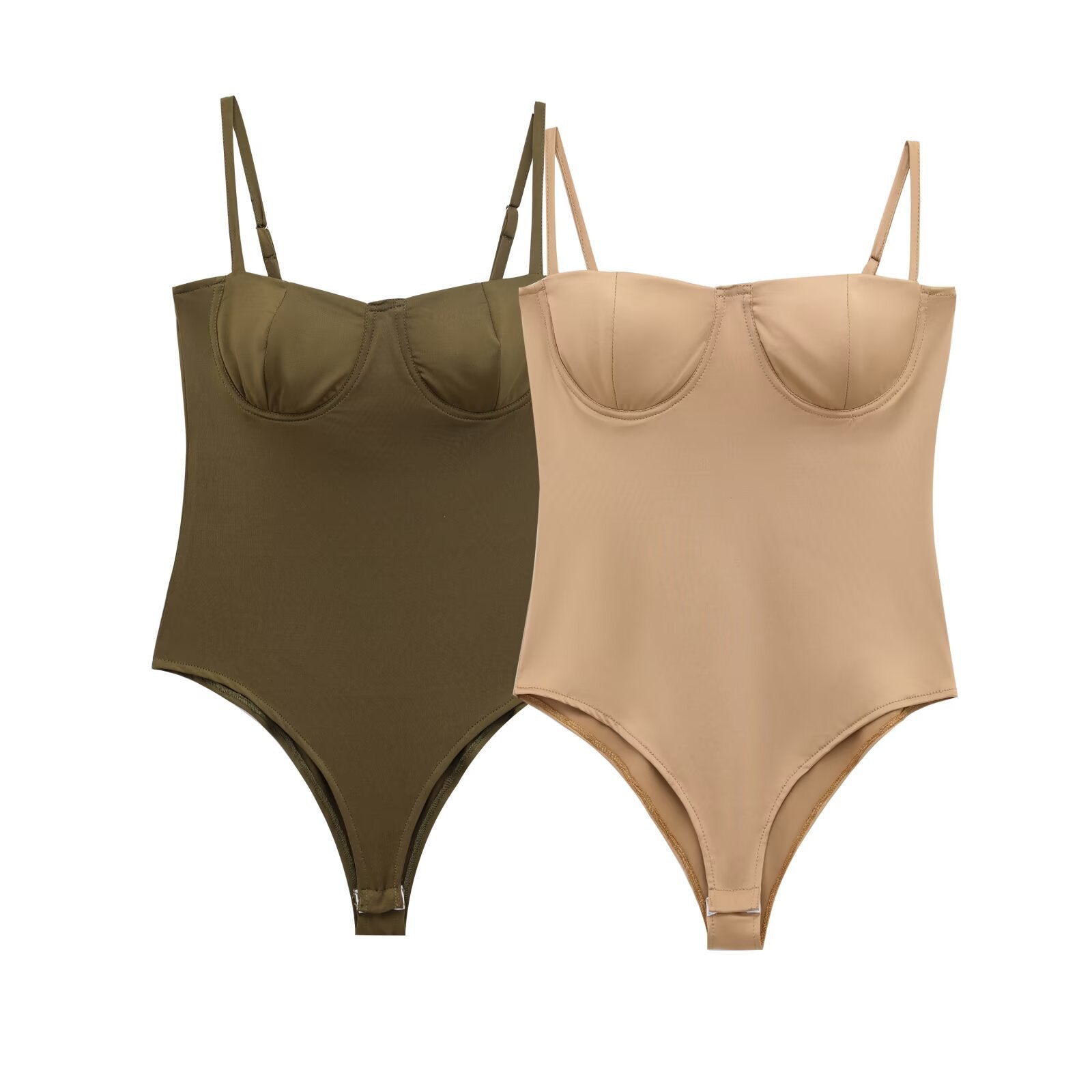 Damen stilvoller Bodys mit Bügel und verstellbaren Trägern Shopnory