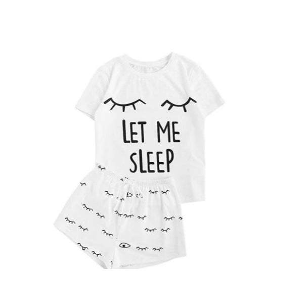 Damen Pyjama-Set mit humorvollem Print und bequemer Passform