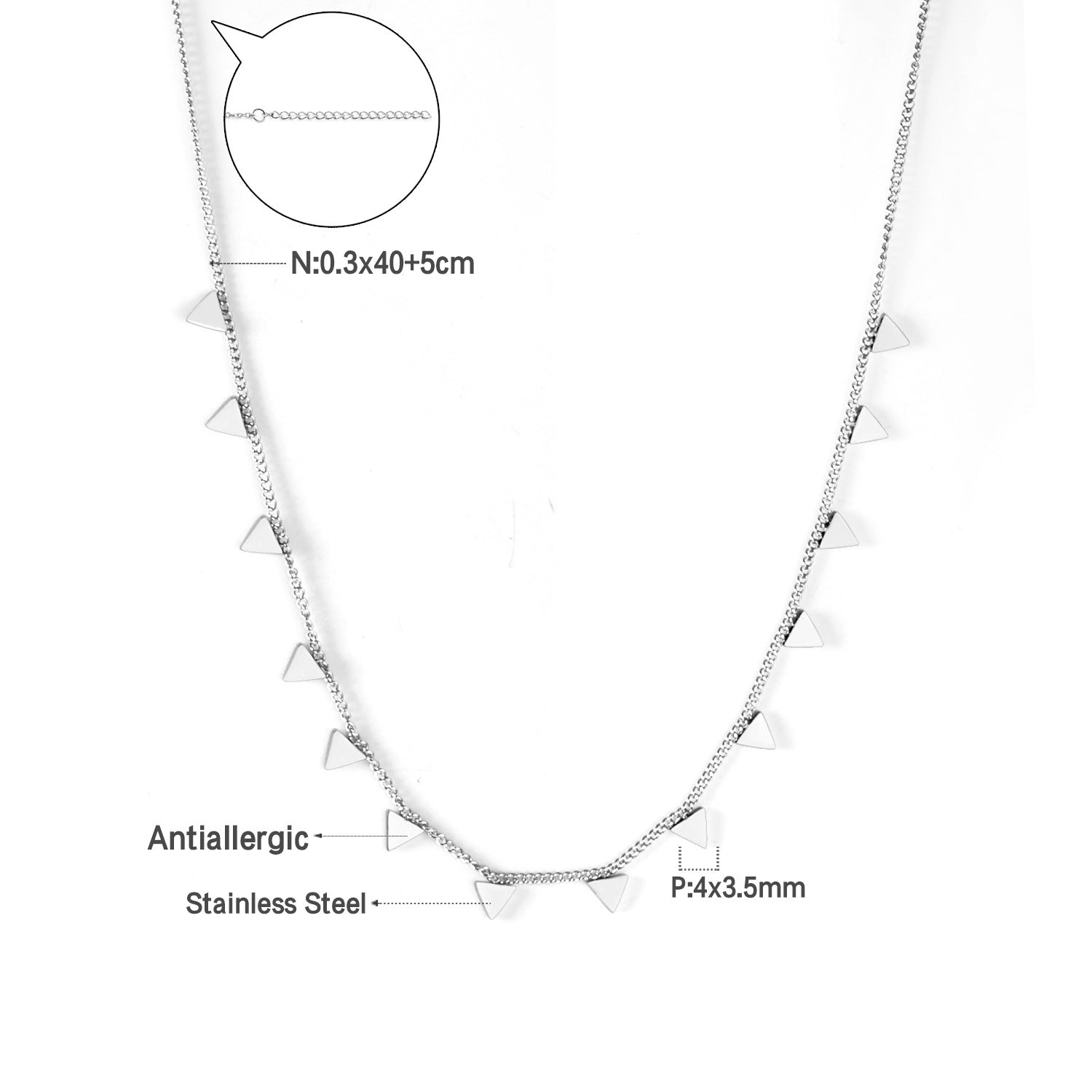 Damen elegante Goldplattierte Halskette mit geometrischen Anhängern Shop Nory