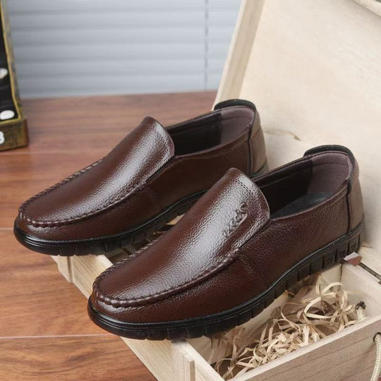 Herren Bequeme Lederslipper Shop Nory