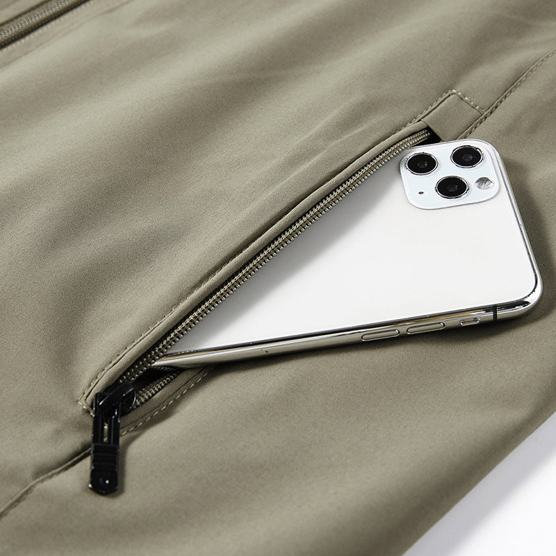 Herren Atmungsaktive Softshell-Utilityweste mit hohem Stehkragen, wasserabweisender Außenlage und mehrfachen Reißverschlusstaschen Shop Nory