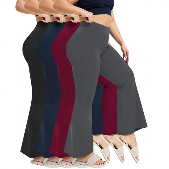 Damen Flare-Leggings mit hohem Bund, butterweichem Stretch und formender Hüftnaht Shopy Nory