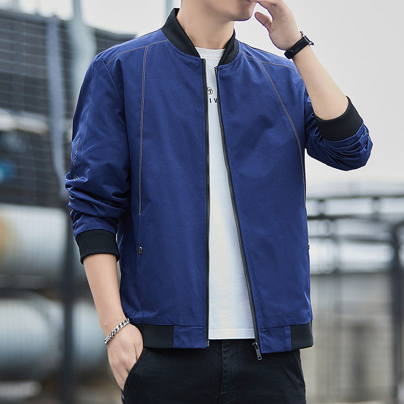 Herren Leichter winddichter Tech‑Bomber mit Rippbündchen und minimalistischen Nahtdetails Shop Nory