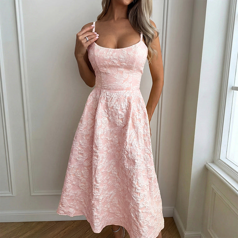 Damen Tailliertes Cocktailkleid mit schimmerndem Stoff und elegantem Bustier
