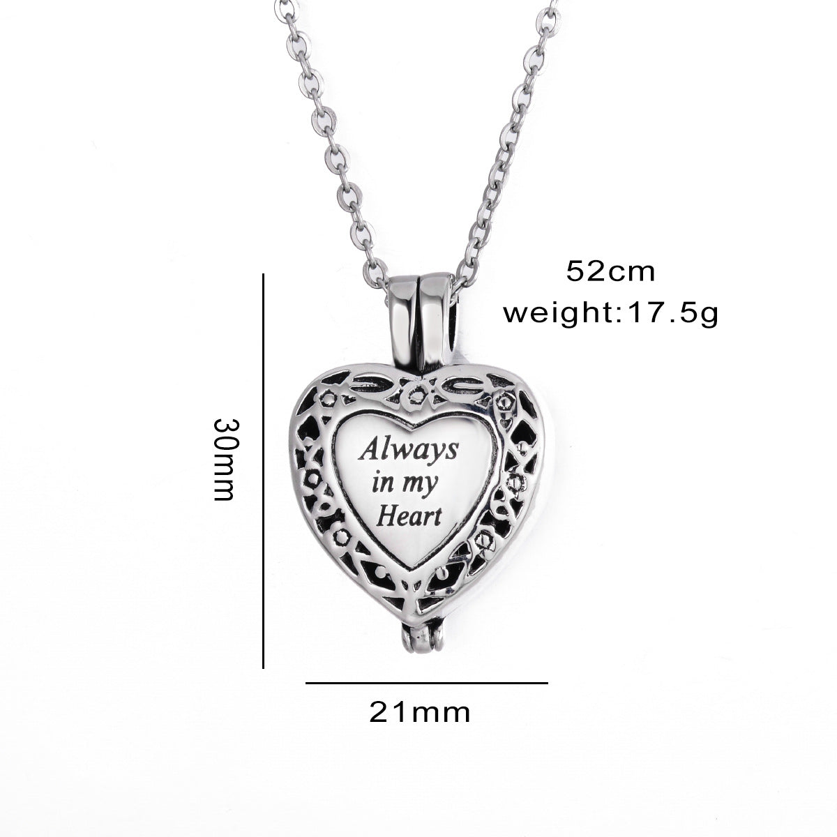 Damen Halskette mit herzförmigem Medaillon und persönlicher Gravur Shop Nory