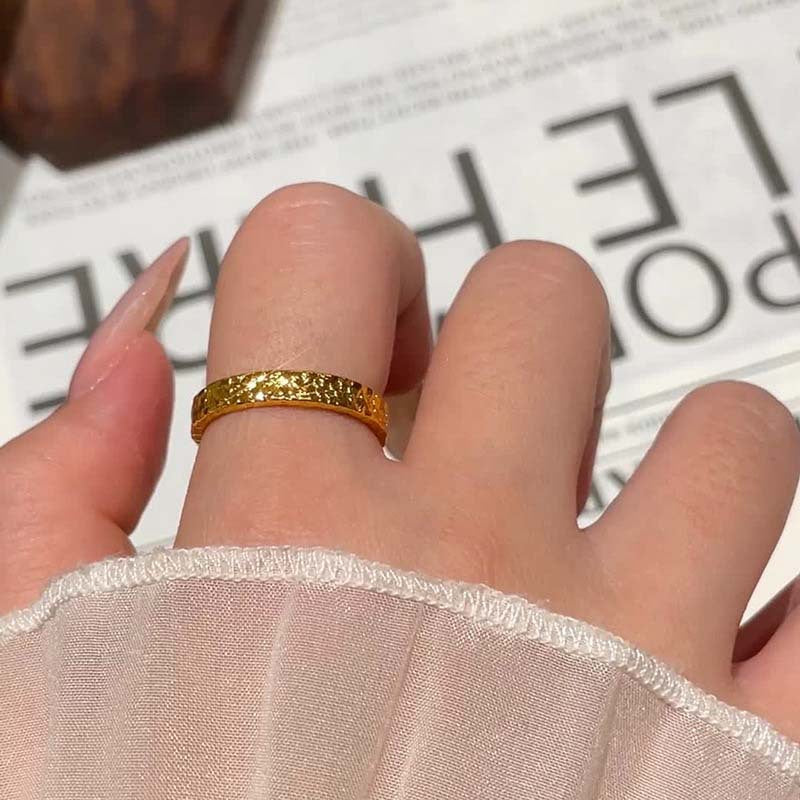 Damen eleganter, strukturierter Ring Shop Nory