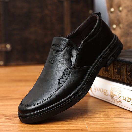 Herren Klassische Slip-On Lederschuhe mit gepolsterter Laufsohle Shop Nory