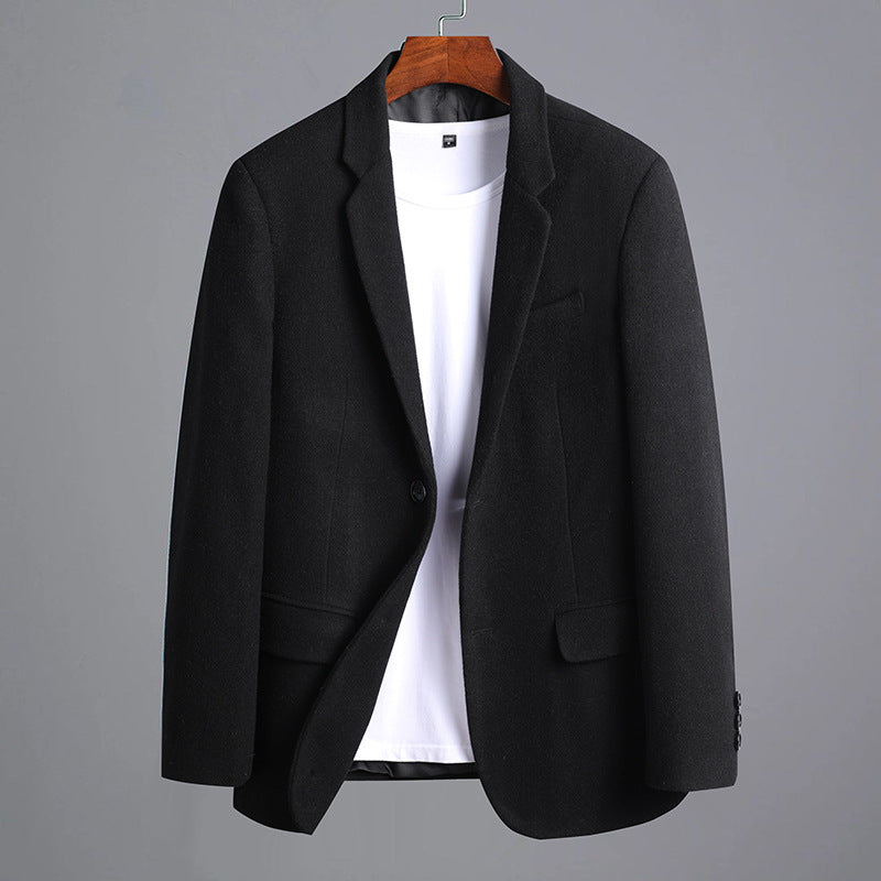 Herren Modernes Wollmix-Sakko im Slim-Fit mit Ein-Knopf und Pattentaschen Shop Nory
